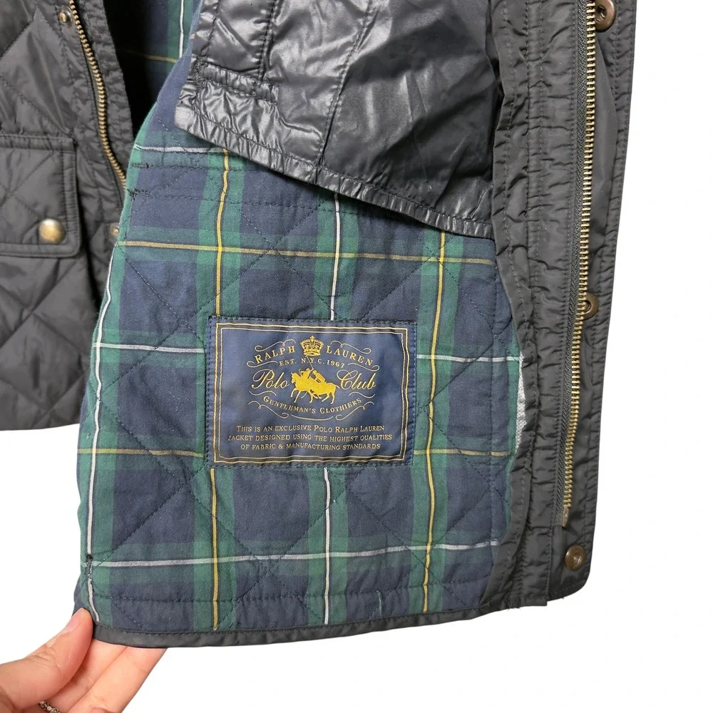 Polo‎ Ralph Lauren Quilted Vest Mens M Black Casual Hunting Gorpcore Prep Luxury